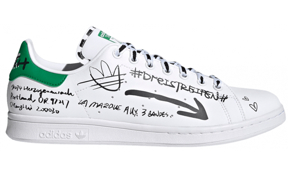 Adidas Stan Smith Sharpie Pack Graffiti White Green купить